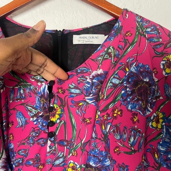 Prabal Gurung Floral Print Mini Dress - Picture 5 of 9